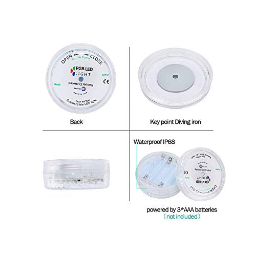 Details about / Submersible LED Waterproof Light RGB Lamp Wedding Party Fish Tank Home Decor